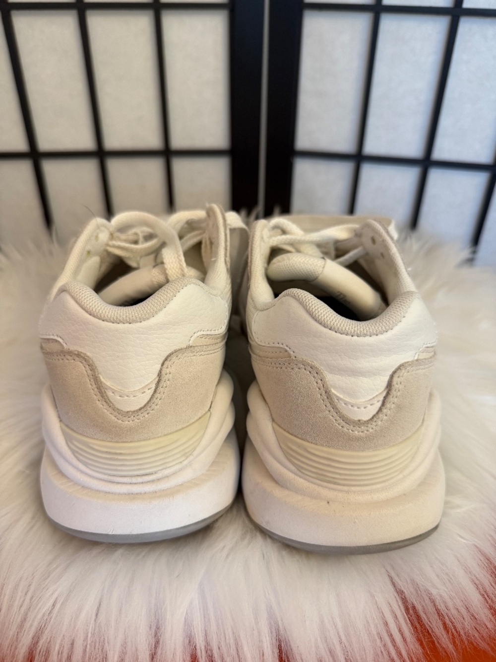 New Balance 57/40 Sneakers in Oat White - Picture 3 of 5